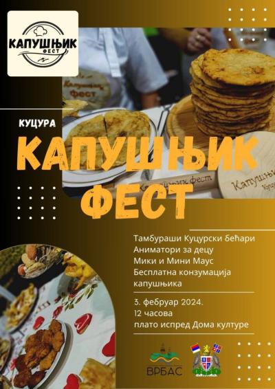 Gastro manifestacija Kapušnjik fest 3. februara u Kucuri